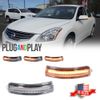 Clear Sequential Amber LED Side Mirror Signal Lights For 2009-2014 Nissan Maxima