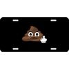 Pissed off Poop Emoji  License Plate