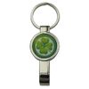 Handmade Silver Plated - Shamrock & 4 Leaf Clover Inspired Bottle Opener Keyring - Boxed Gift