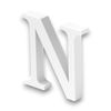 10cm alphabet letter white (n)