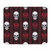CafePress Baroque Skull Stripe Pattern Red Mousepad Non-slip Rubber Gaming Mousepad