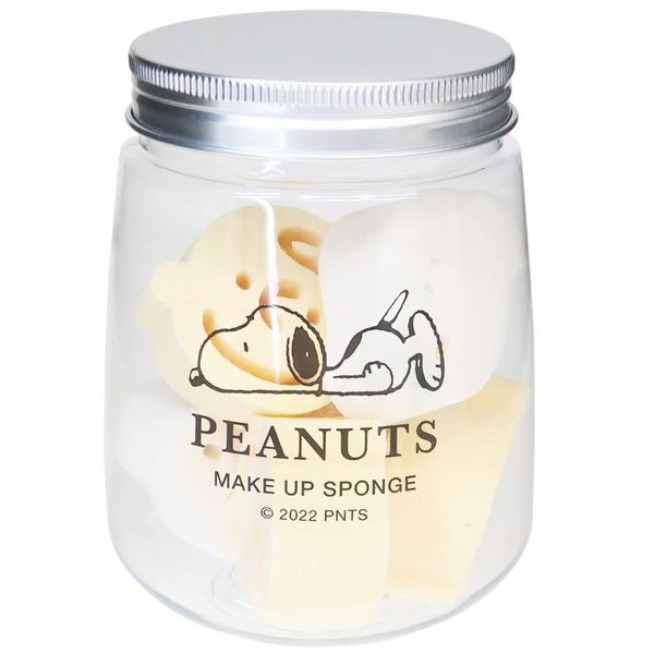 Snoopy [Makeup Sponge] Die Cut Puff Peanuts in Case