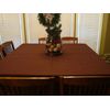Chocolate Brown Tablecloth 52" x 52" Square NEW Polyester Fabric Table Cover
