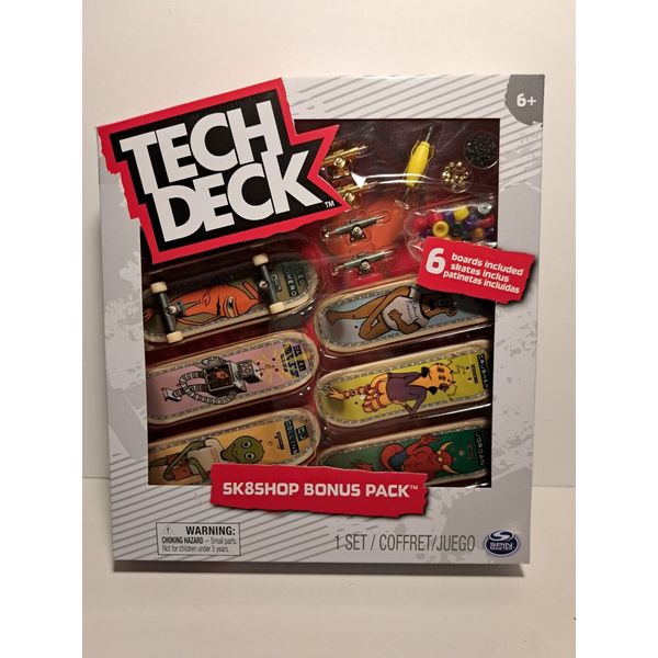 Tech Deck Set SK8Shop Bonus Pack 6 Boards Included Brand New