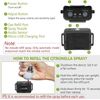 Connete Auto Citronella Bark Collar for Dogs, [No Include Spray] Spray Dog Train