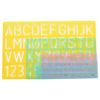 Westcott 02145 Letter Stencil Guide Set, Assorted, 4 Pack
