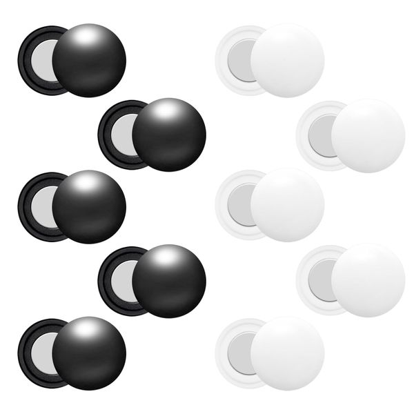 10 Pcs Running Bib Clips Marathon Bib Clips for Runners Bib Fixing Fastener Clip Race Bib Clips Race Number Buckle Race Bib Magnets Bib Holders White Black, Bib Magnets for Runners Field Run Supplies