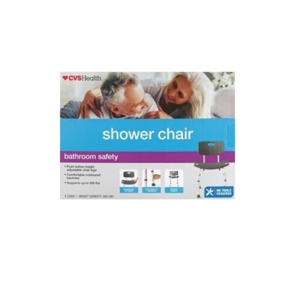 CVS Health Bathroom Safety Shower Chair OPEN BOX UNUSED