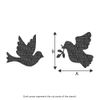 The Stencil Studio Ltd - Doves Stencil - Reusable Stencil - Size Small (A4) (10071S)