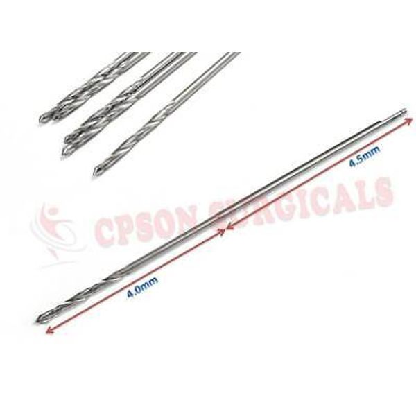 Interlocking Drill Bit Lot of 5pcs Surgical Instrument Stainless Steel