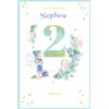 Nephew 2nd Birthday Card Age 2 Catkin Pixie 9" x 6" Lovely Verse