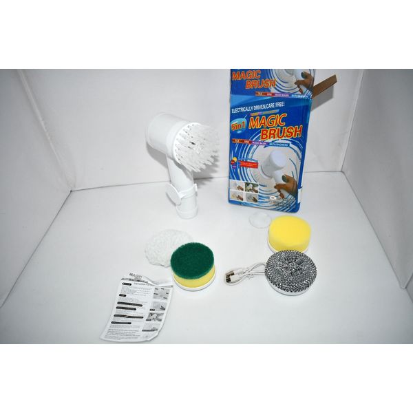 Cordless Electric Scrubbers with 6 Replaceable Heads– NWT   Features: Powerful c
