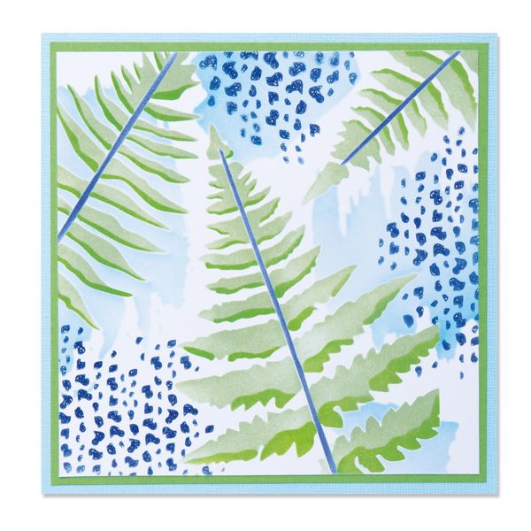 Sizzix Layered Stencil Fern, Multicolor, One Size