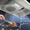 230CFM 30 inch Under Cabinet Range Hood White Painted 2 Speed Kitchen Vent LED