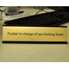 Funny Desk Plate for Boss - Gag Gift