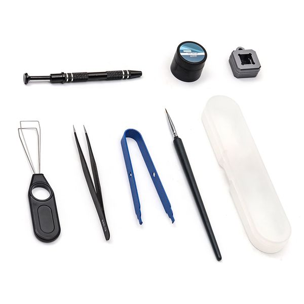205G0 Switch Lubrication Kit with Switch Puller Switch Clamp 2 in 1 Switch Opener for Cherry Mx Gateron Switch Mechanical Keyboard