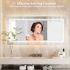 48'' Upscale Rectangle LED Bathroom Vanity Mirror Memory Function Smart Switch