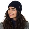 Roeckl Women's Essentials Umschlagmuetze Beanie, Dunkelrot,