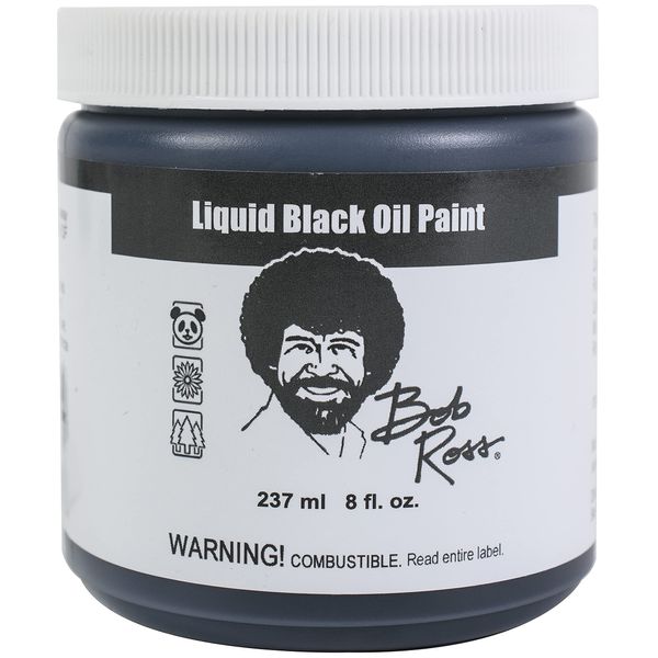 Bob Ross Liquid Black 250Ml-Black