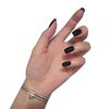 YONAIL 24 Pcs Black False Nails Press On Nails Short Fake Nails with Glue Design Salon Home Matte False Nail Art Tips Stick on Nails for Women Girls Party Office Decals