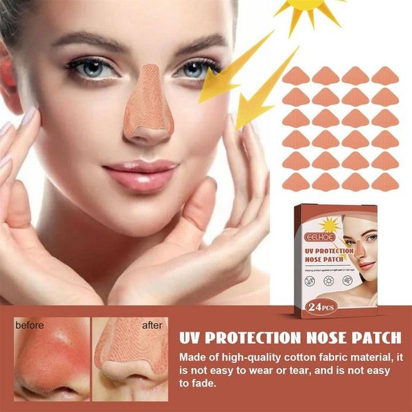 Outdoor UV Nose Protector Skin UV Protection Patch Sports 24 Pieces