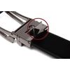 Stepless Adjustment Gentleman's Belt, Black, No Holes, Ratchet (Meaning of Teeth)
