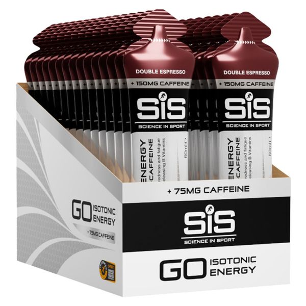 sis Energy Gel SiSGO Power Gel Caffeine Double Espresso 60ml 30 packs