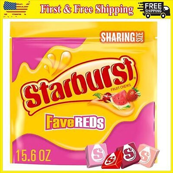 STARBURST FaveREDS Fruit Chews Chewy Easter Candy, Sharing Size, 15.6 oz Bag