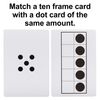 LEARNING ADVANTAGE Ten Frame & Dot Card Set - Math Manipulative - In-Home Learning - Math Game for Kids