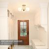 3-Light Semi Flush Mount Ceiling Light Globe Ceiling Light Mid Century Ceiling L