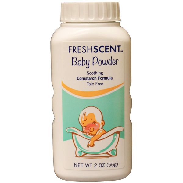2 oz Talc Free Baby Powder Cornstarch Formula Case Pack 96