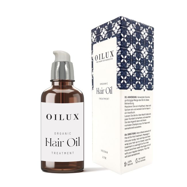 OILUX Haaröl Bio Belebendes Haar-Tonikum kräftiges Haar & gesunde Kopfhaut - Naturkosmetik Haar-Öl gegen Haarausfall, Haarwachstum, Pflege für Haare - Vegan & Cruelty Free Kosmetik für Frauen & Männer