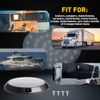 RV Interior LED Lights 12V Switched Round Ceiling Light Fixture Camper Trailer
