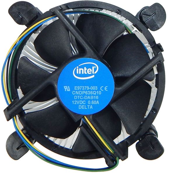 Intel E97379-003 Computerkühlsystem Prozessor Luftkühler Aluminium, Schwarz