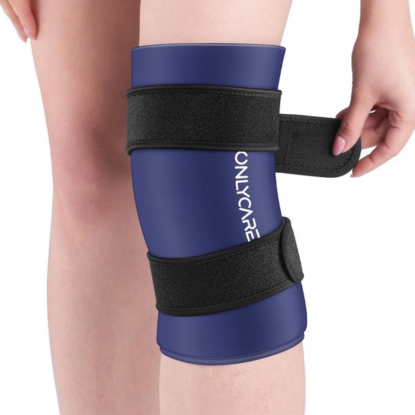 ONLYCARE Knee Ice Pack Hot and Cold compresses Upgrade Deep Blue L