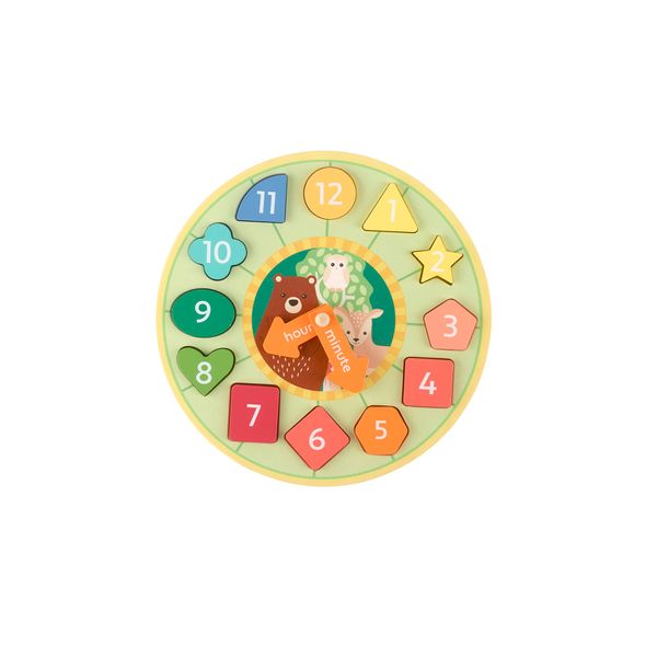 Orange Tree Toys TYORA13142 Forest Animal Sorting Clock Ages 2 and Up
