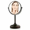 Ovente Tabletop Makeup Mirror 7 Inch with 7X Magnification Bronze MNLCT70ABZ1X7X