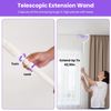 90ºRotating Bug Zapper Wand Handheld Mosquito w/ Telescopic Extension Wand