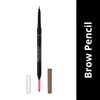 Rimmel London Brow Pro Micro Ultra-Fine Precision Pencil & Brush, Natural Looking Defined Brows, Blonde, 0.03 g