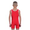 2BOLD Kids Singlets (Red-Black, Youht Large, Sublimated)