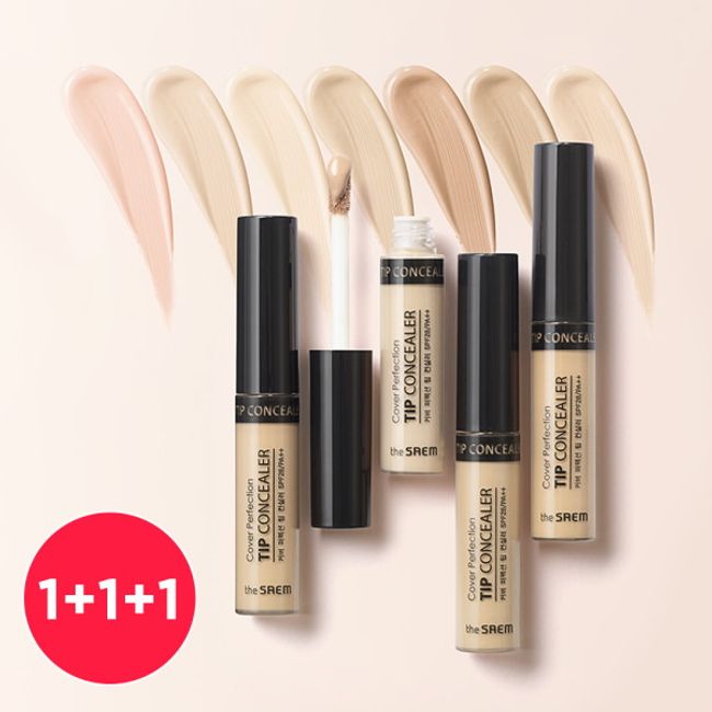 [The Saem (cosmetics)] [Free][3pcs] The Saem Cover Perfection Tip Concealer 6.5g