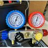 4 Way HVAC Mini Split Diagnostic Manifold Gauge & Hoses Set for R32 Refrigerant