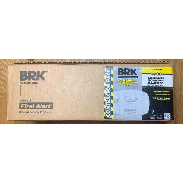 BRK 6-Count Contractor Pack Carbon Monoxide Alarms