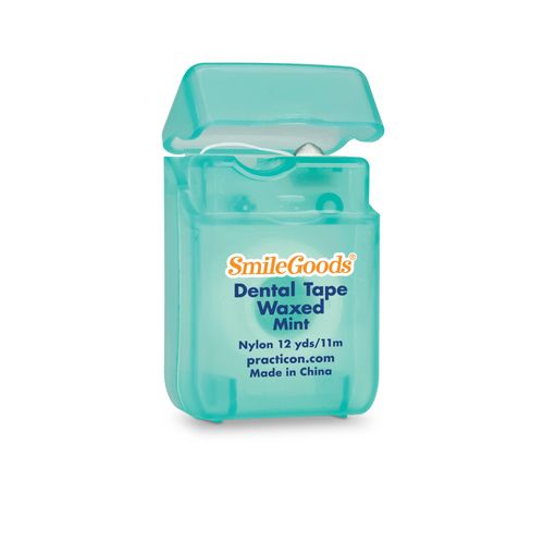 Practicon 7045208 SmileGoods Mint Waxed Dental Tape (Pack of 72)