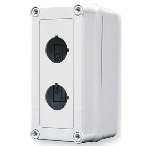 Pushbutton Enclosure, 30Mm, 2 Hole, Plastic