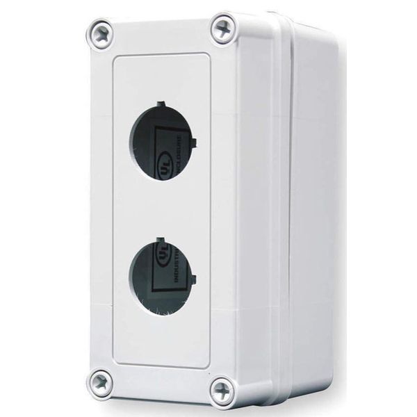 Pushbutton Enclosure, 30Mm, 2 Hole, Plastic