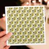 3dRose, Cream White Calla Lily Repeat Pattern, 6 Greeting Cards with envelopes