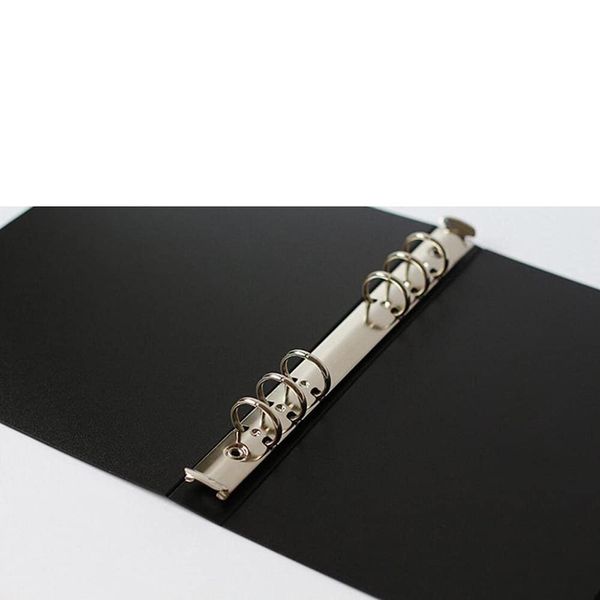 6 Ring Binder Cover Ring Binder File Folders A5 Document Holder File Organiser Protector with Tie Rope, 1 Pc