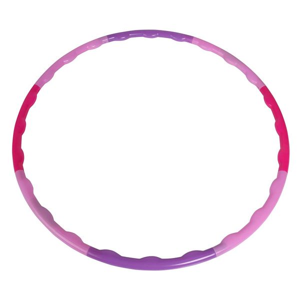 Simba 107402271 - Hula Hoop Reifen zum Zusammenstecken, 8 Teile, rosa und pink, 80cm Durchmesser, Sportreifen, Gymnastikreifen, Fitness