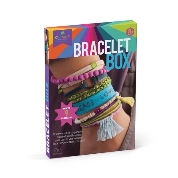 Craft-tastic Bracelet Box-Jewel Jewelry, DIY Craft Kit, Multi